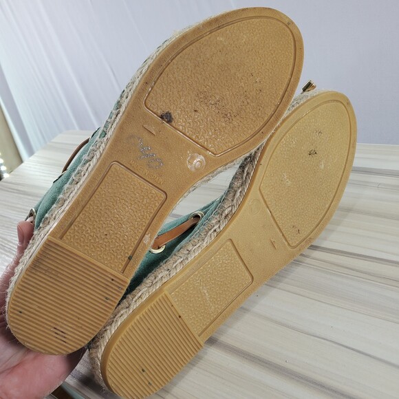 Maypol EU 40 Spain Seafoam Green Espadrille Ballet Flat Anthropologie - Picture 6 of 9